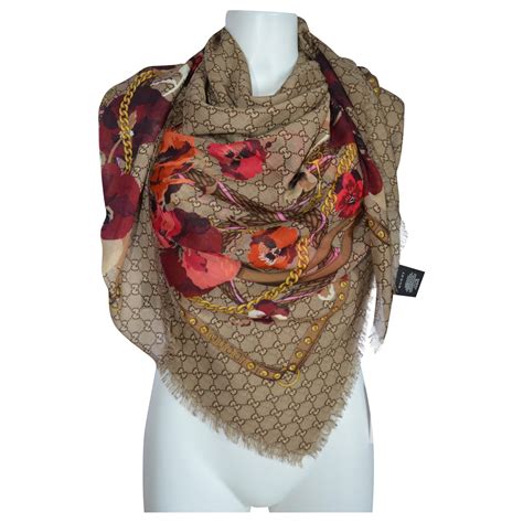 gucci blooms scarf|gucci head scarf women.